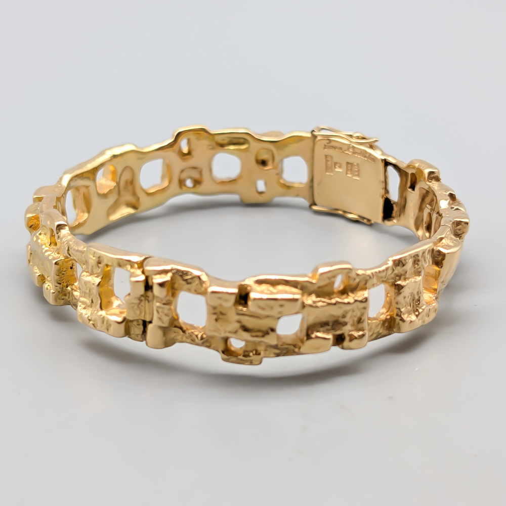 20cm G:son Liedholm Stelt armband i Guld 18K 80.4g - Bild 3