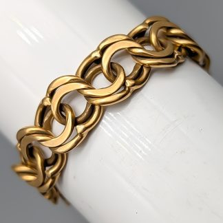 22cm Bismarcklänk i Guld 18K 42.43g