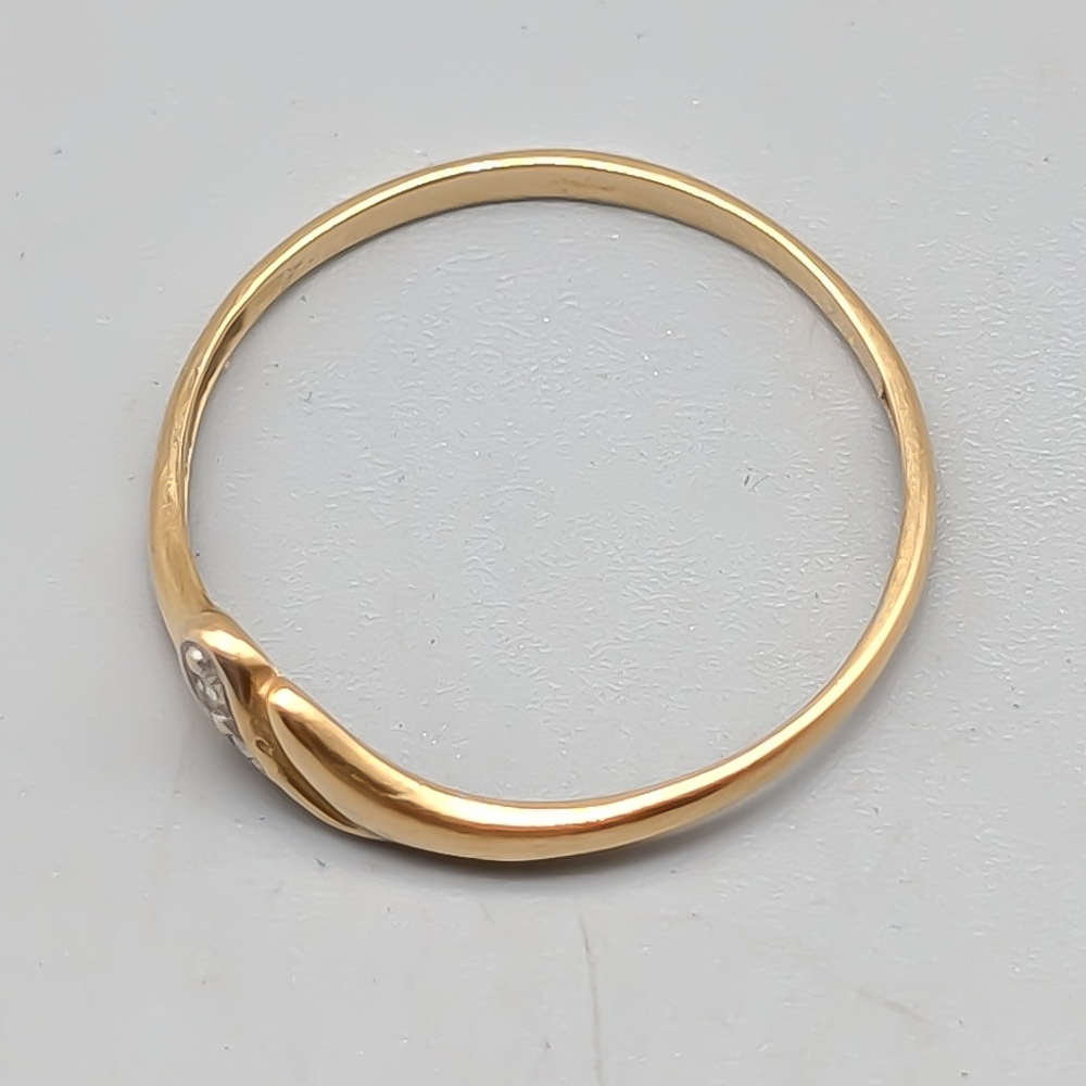 Diamantring i Guld 18K 1.04g 17.25mm - Bild 2