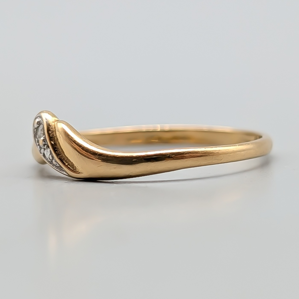 Diamantring i Guld 18K 1.04g 17.25mm - Bild 3