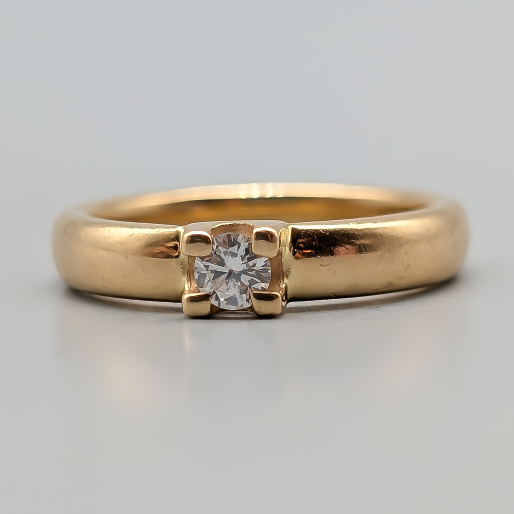 Schalins Diamantring i Guld 18K 7.55g 18.25mm