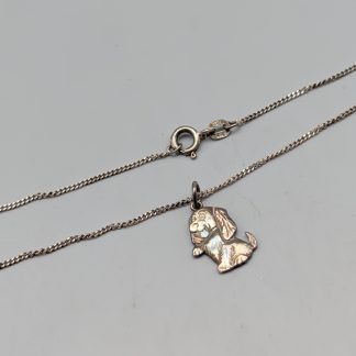 36cm Pansarlänk i Silver med Hänge S830 2.78g