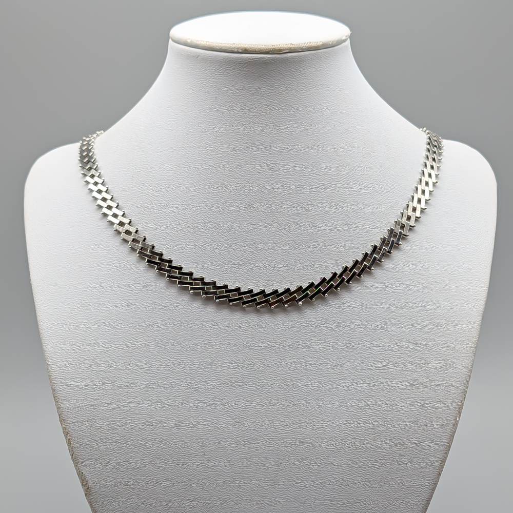 43cm Staketlänk i Vitguld 18K 22.79g