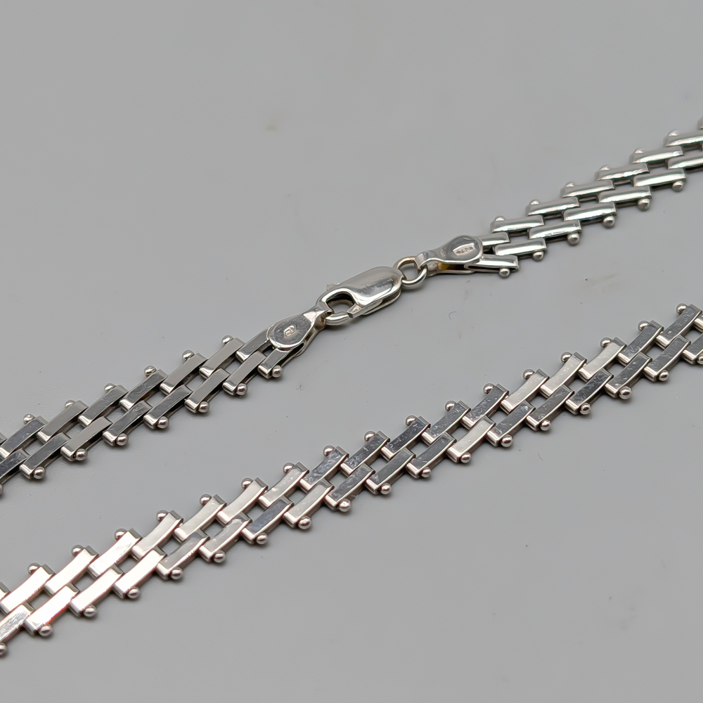 43cm Staketlänk i Vitguld 18K 22.79g - Bild 2