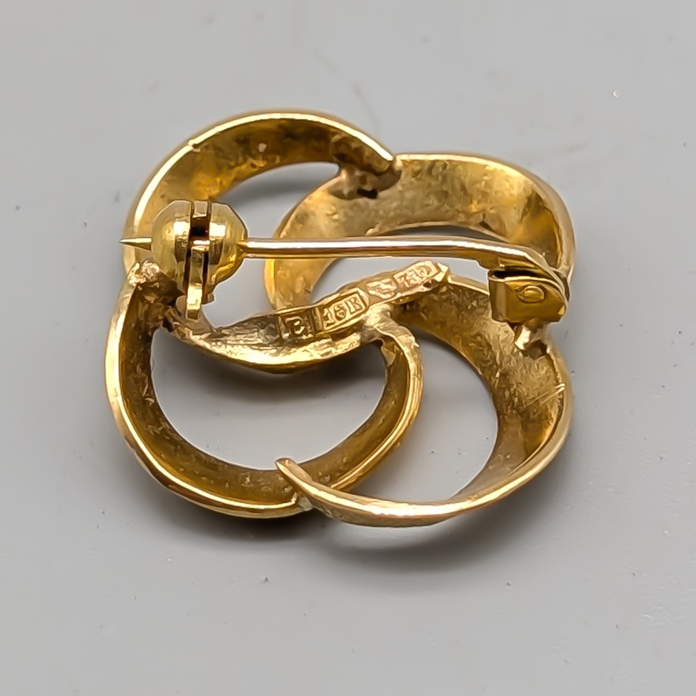 Brosch i Guld 18K 5.52g 24mm - Bild 2