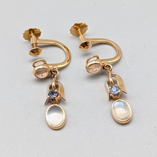 Clips i Guld med Stenar 18K 2.36g 25mm