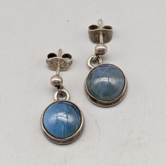 Örhängen i Silver med Blå Stenar S830 3.86g 18mm