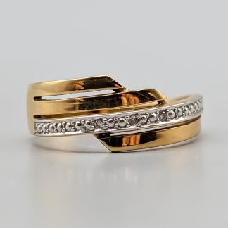 Diamantring i Guld 18K 3.15g 16.75mm