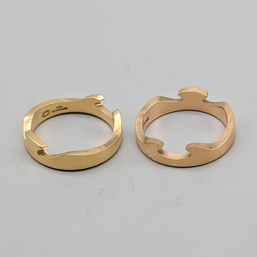 Georg Jensen Fusion Ring i Flerfärgat Guld 18K 12.46g 18.25mm - Bild 4