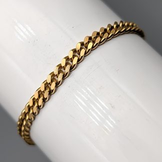 18.5cm Pansarlänk i Guld 18K 8.55g
