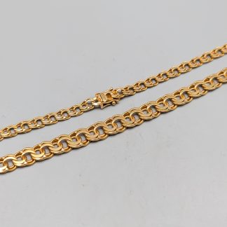 43cm Doserad Bismarcklänk i Guld 18K 24.45g