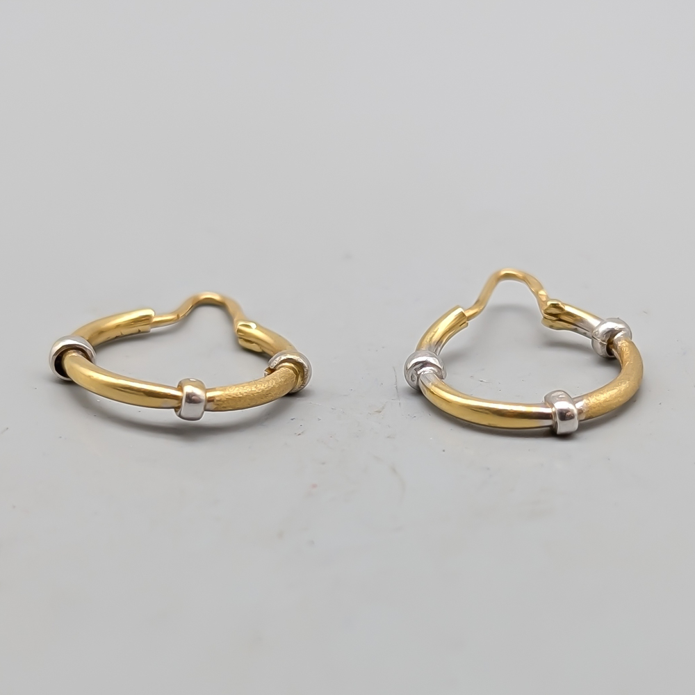 Creoler i Flerfärgat Guld 18K 2.9g 25mm - Bild 2