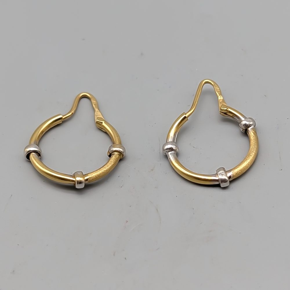 Creoler i Flerfärgat Guld 18K 2.9g 25mm