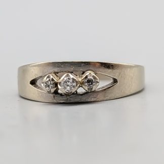 Diamantring i Vitguld 18K 2.61g 16.25mm