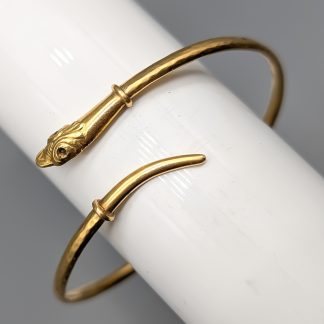 23.5cm Stelt armband i Guld Orm med Sten 18K 26.94g