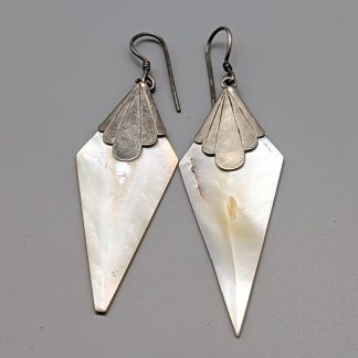 Örhängen i Silver med Pärlemor S925 6.98g 75mm