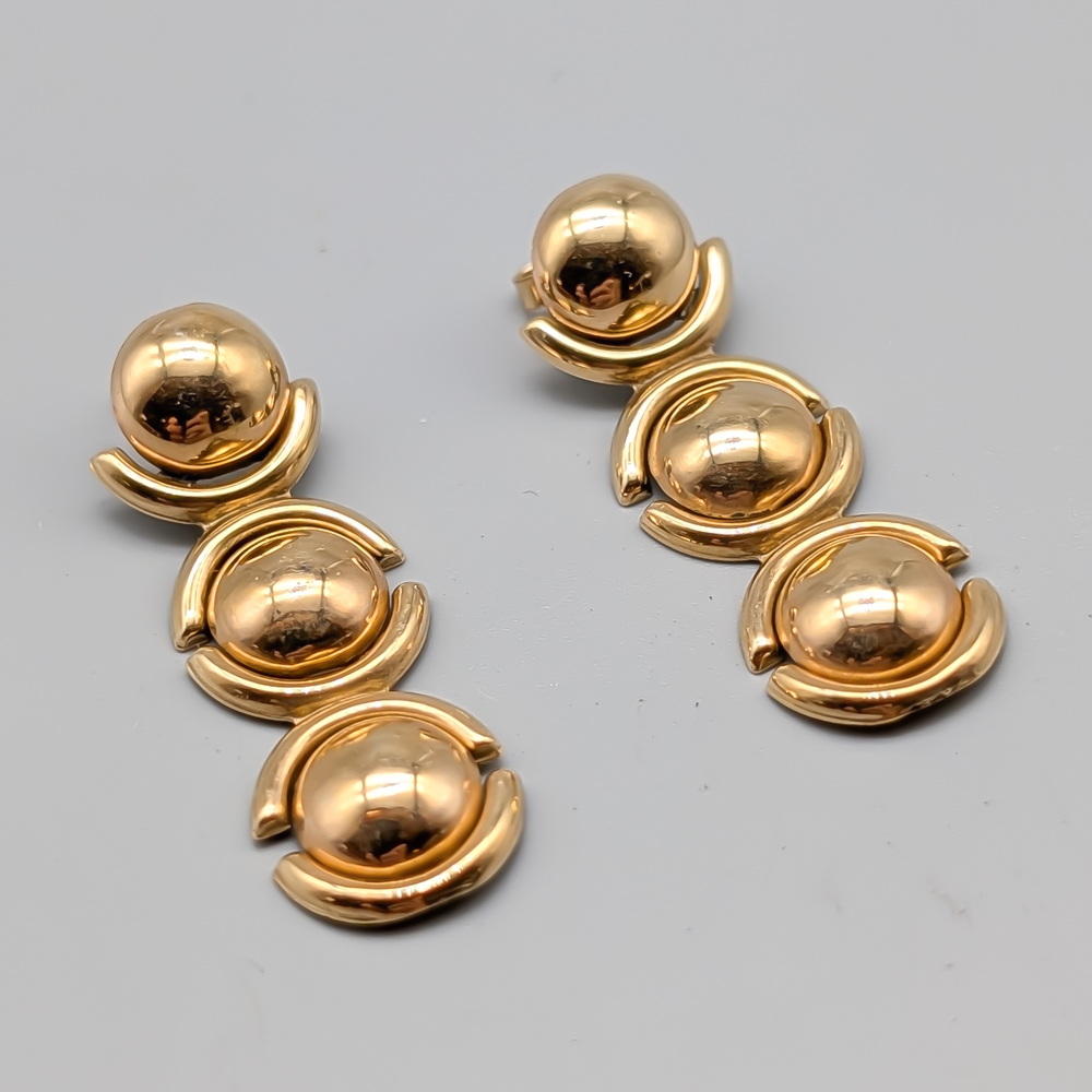 Örhängen i Guld 9K 5.7g 44mm
