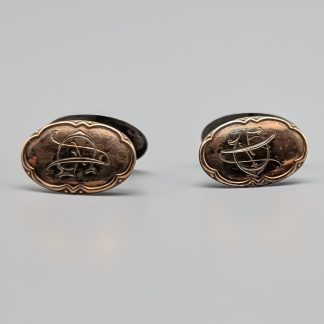 Manschettknappar i Silver med Monogram S830 6.67g 12mm