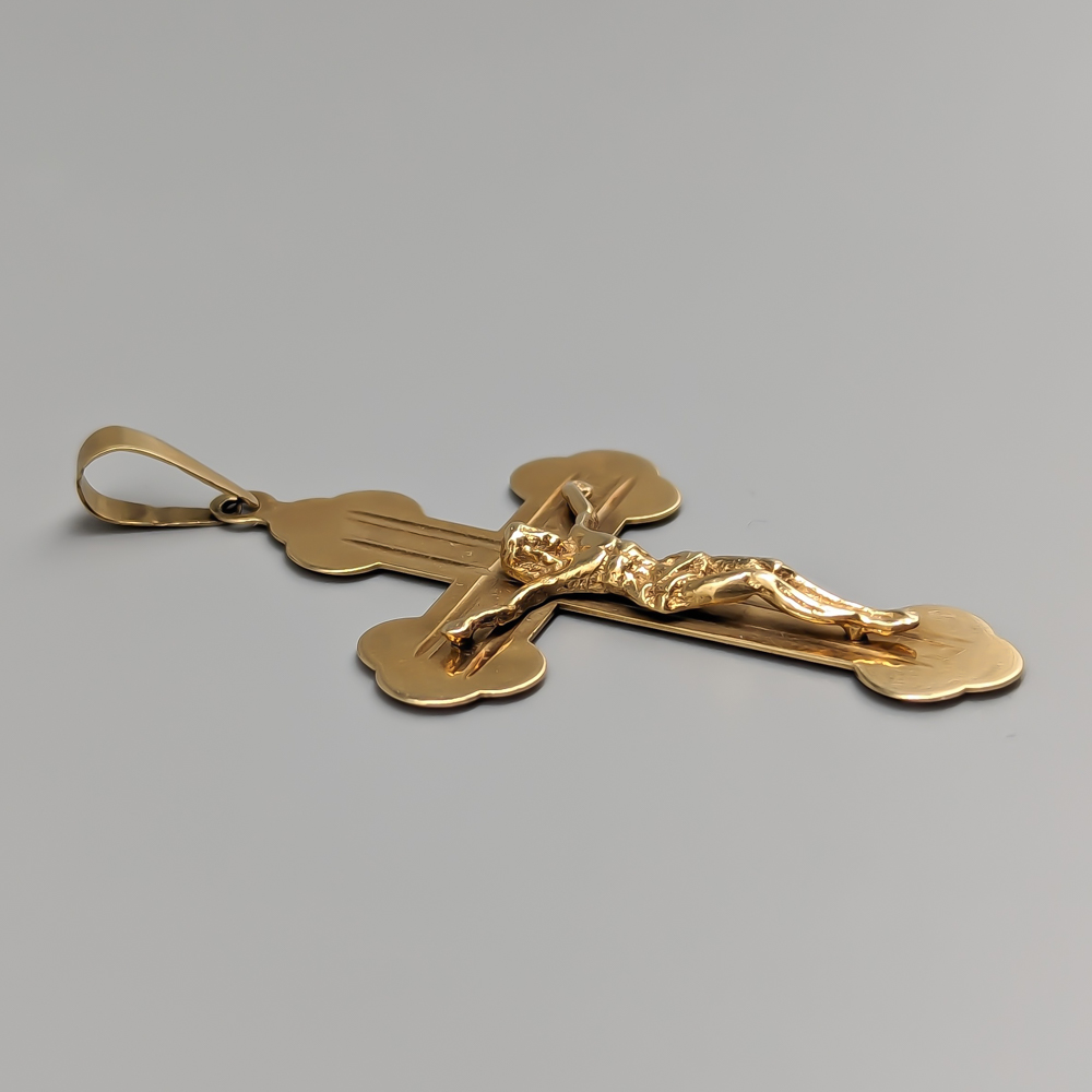 Krusifix i guld 14K 7.75g 63mm - Bild 2
