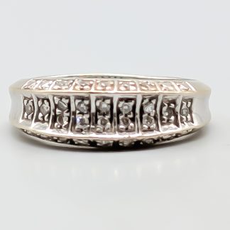 Diamantring i Vitguld 18K 4.09g 15.75mm