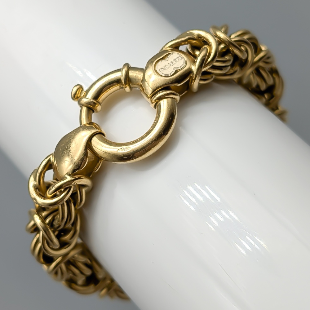 19cm Kejsarlänk i Guld 18K 24.69g - Bild 2