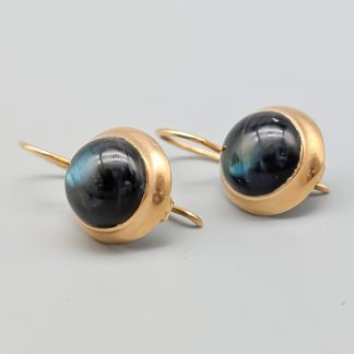 Örhängen i Guld med Labradoriter 14K 2.89g 22mm