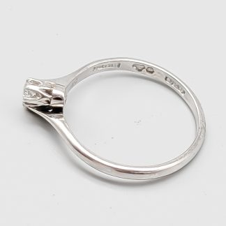 Diamantring i Vitguld-1