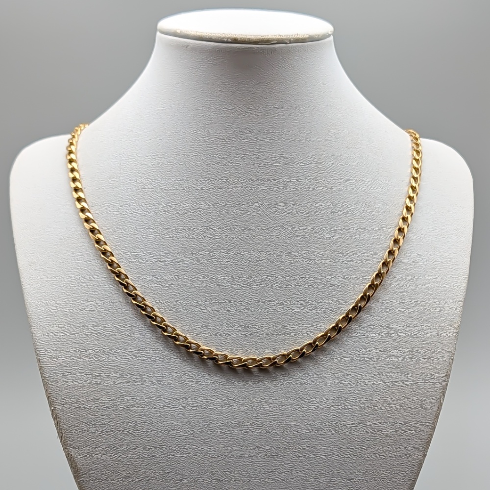 52.5cm Pansarlänk i Guld 18K 26.7g