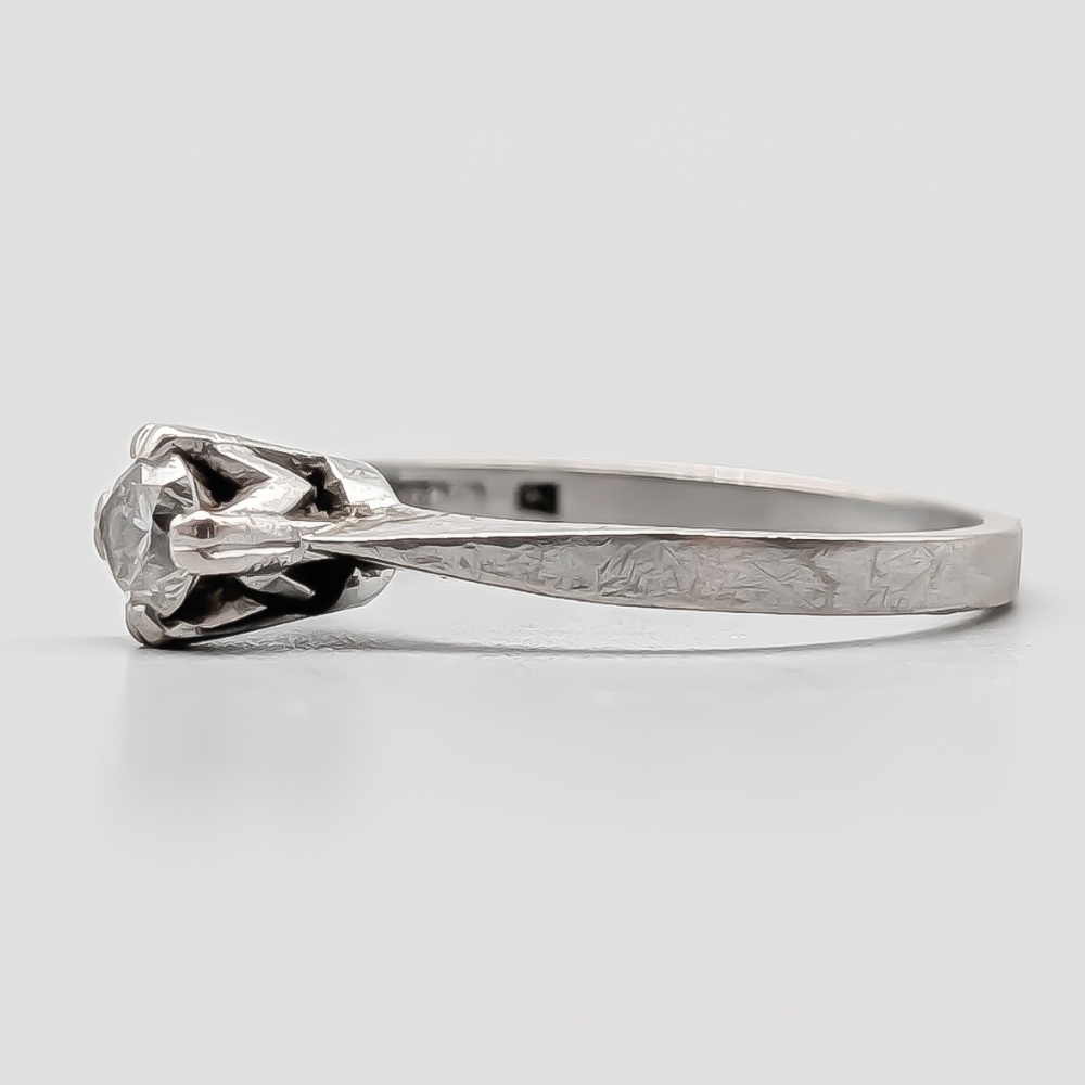 Diamantring i Vitguld 18K 2.04g 16.25mm - Bild 3