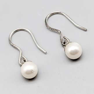 Örhängen i Silver med Fauxpärlor S925 0.71g 22mm