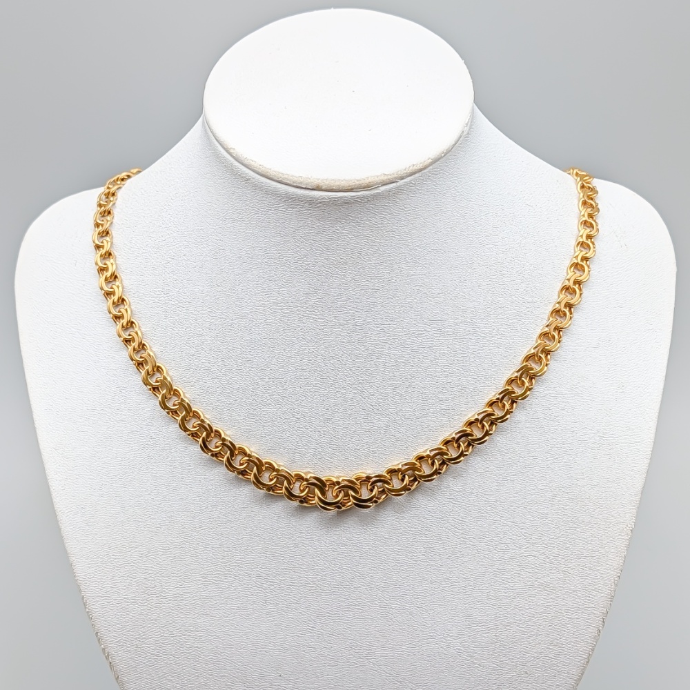 45.5cm Bismarcklänk i Guld 18K 35.83g