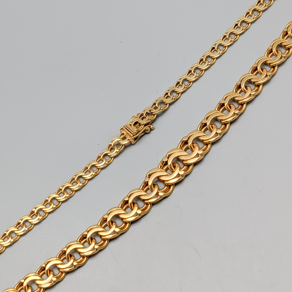 45.5cm Bismarcklänk i Guld 18K 35.83g - Bild 2
