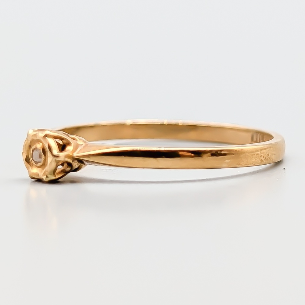 Diamantring i Guld 18K 1.21g 15.75mm - Bild 2