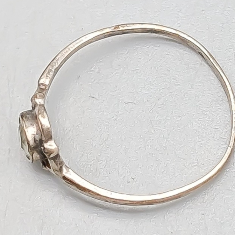 Ring i Silver med Vit Sten S830 0.56g 14.5mm - Bild 3