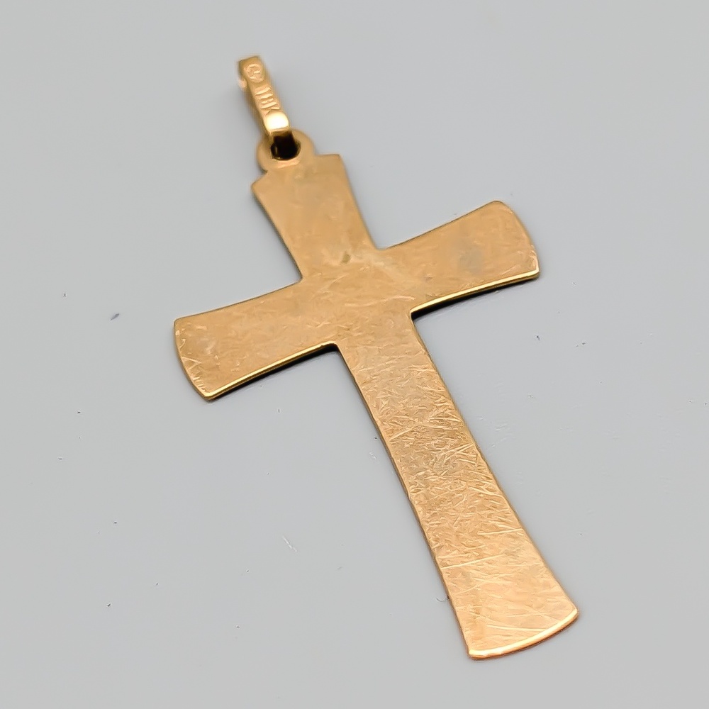 Hänge i Guld Kors 18K 1.17g 33mm
