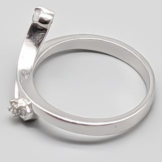 Diamantring i Vitguld 18K 3.81g 17mm