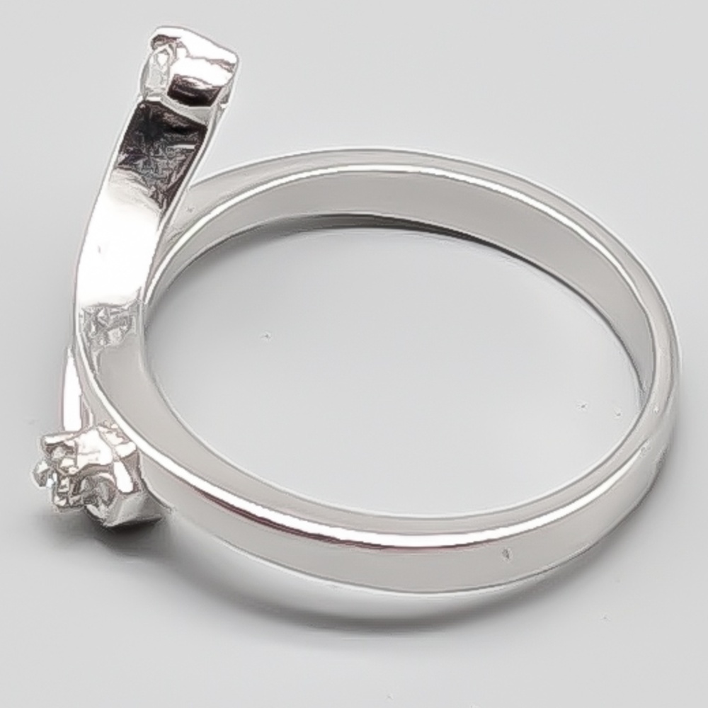 Diamantring i Vitguld 18K 3.81g 17mm