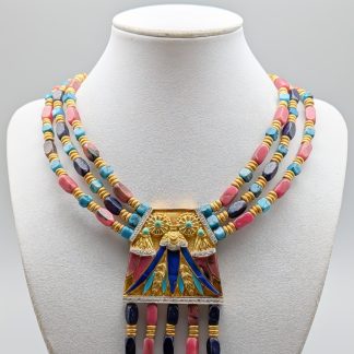 37cm Halsband i Guld med Diamanter och Stenar 18K 101.25g