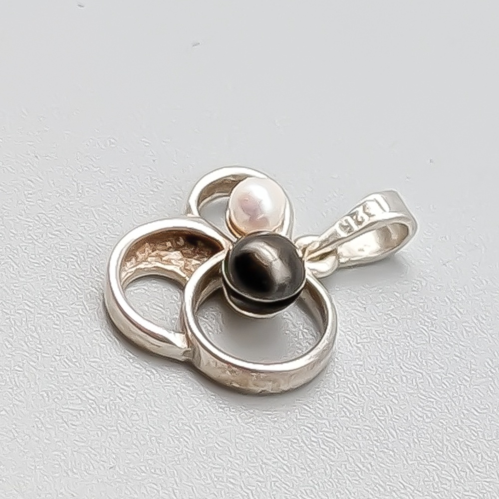 Hänge i Silver med Pärlor S925 1.14g 13mm - Bild 2
