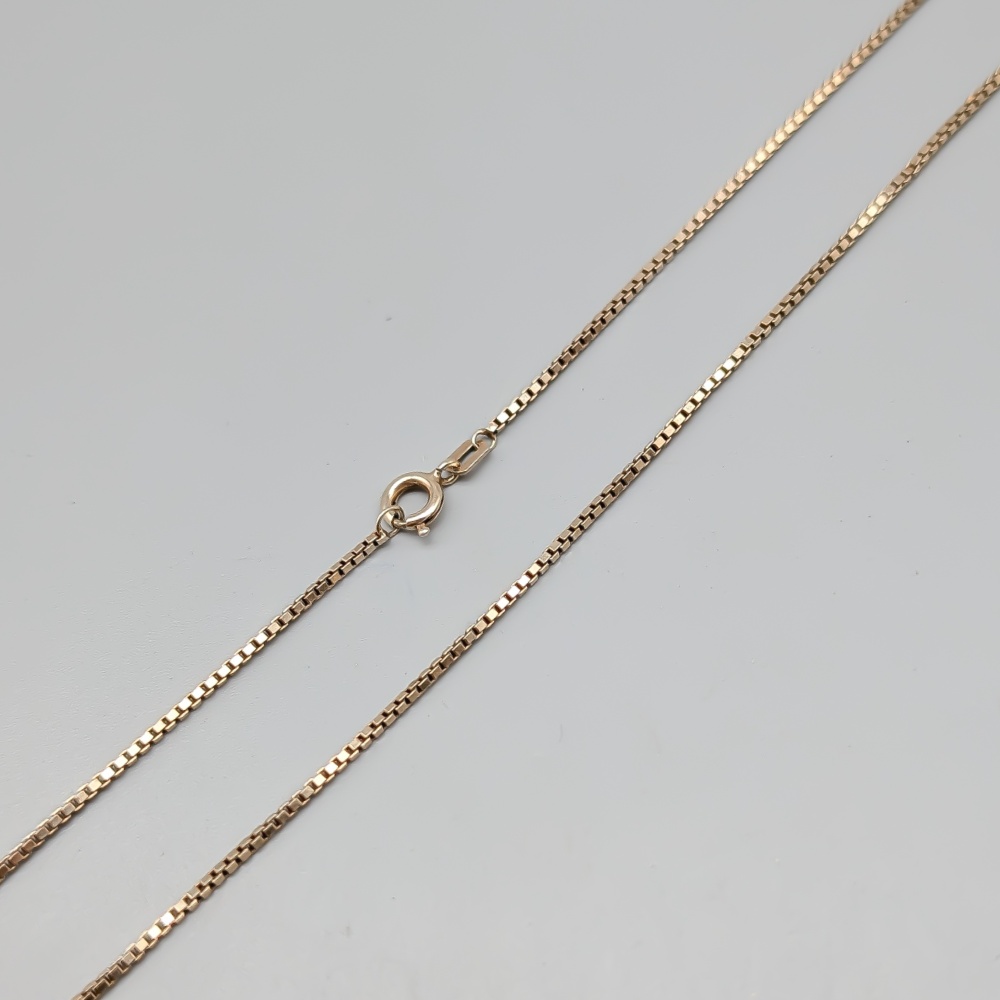 42.5cm Venezialänk i Förgyllt Silver S830 3.28g