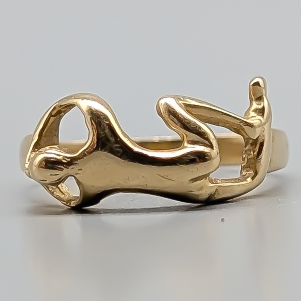 Ring i Guld Man 14K 3.04g 17mm