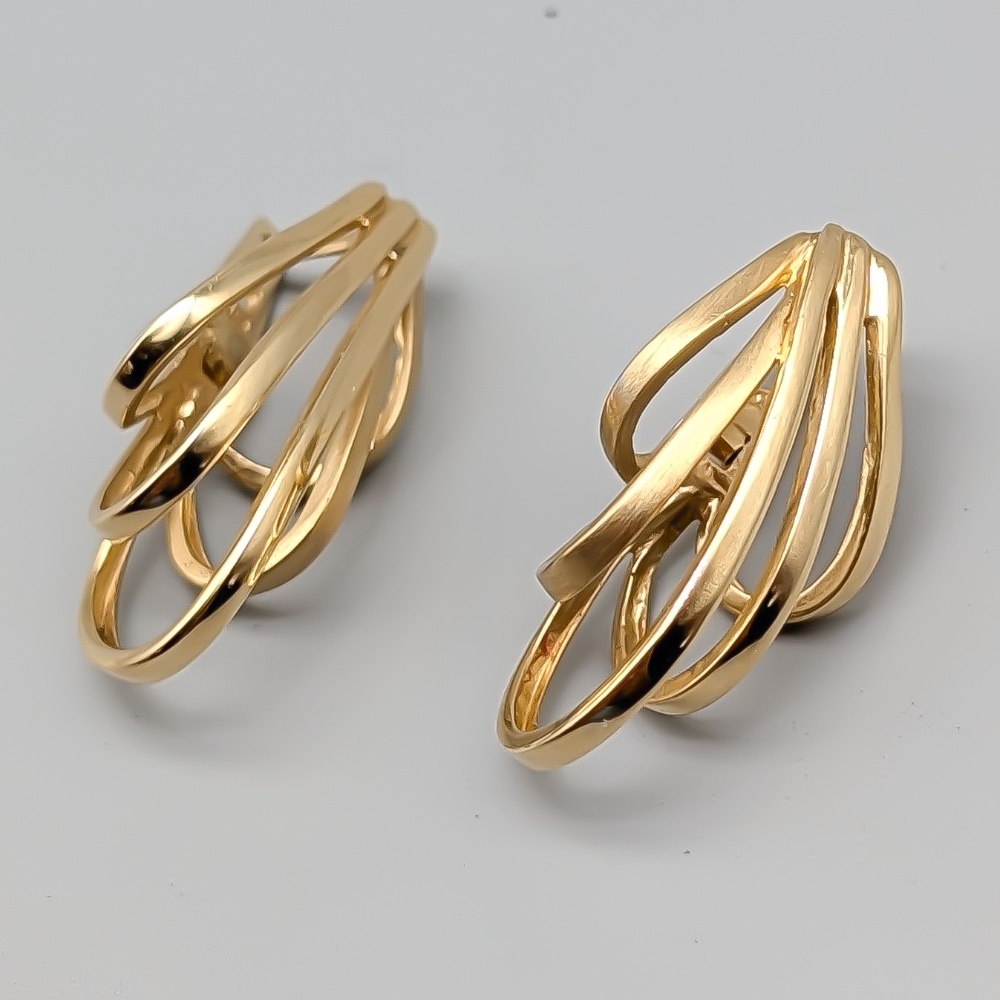 Örhängen i Guld 14K 9.98g 33mm - Bild 2