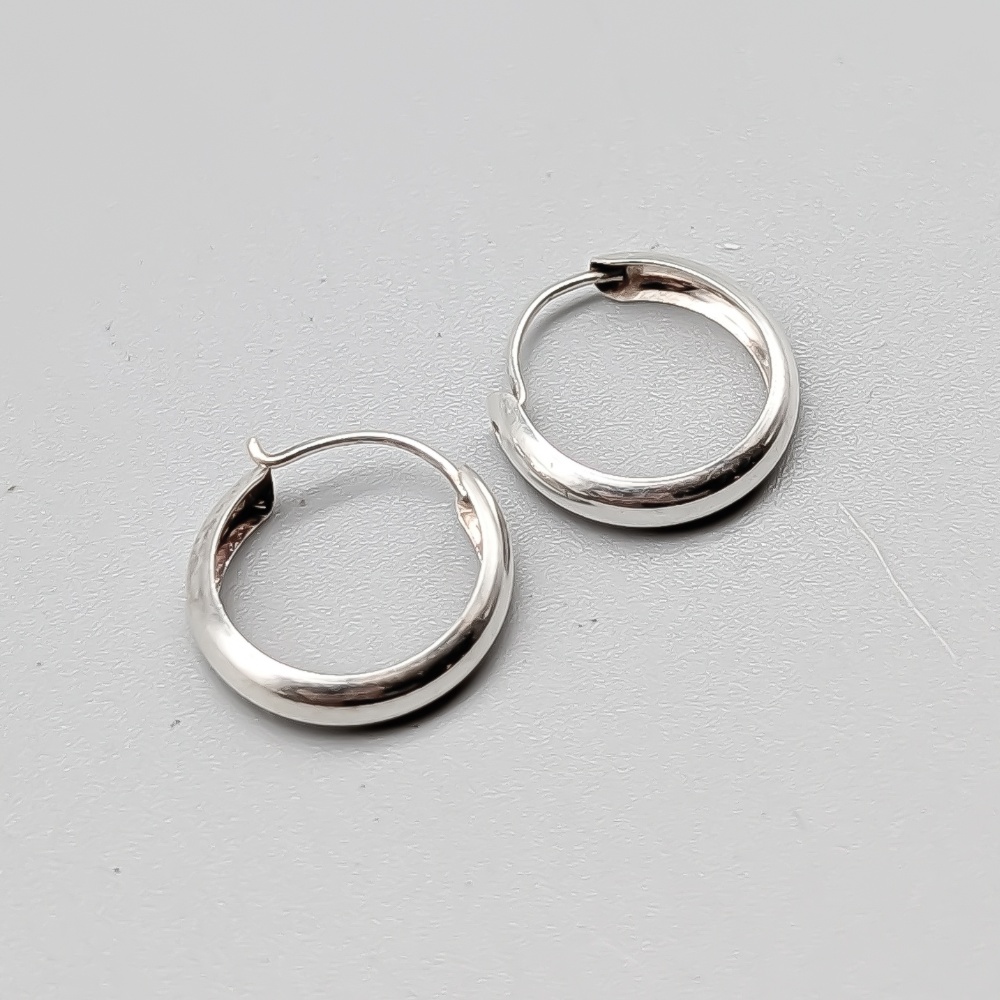 Creoler i Silver S925 0.54g 12mm - Bild 2