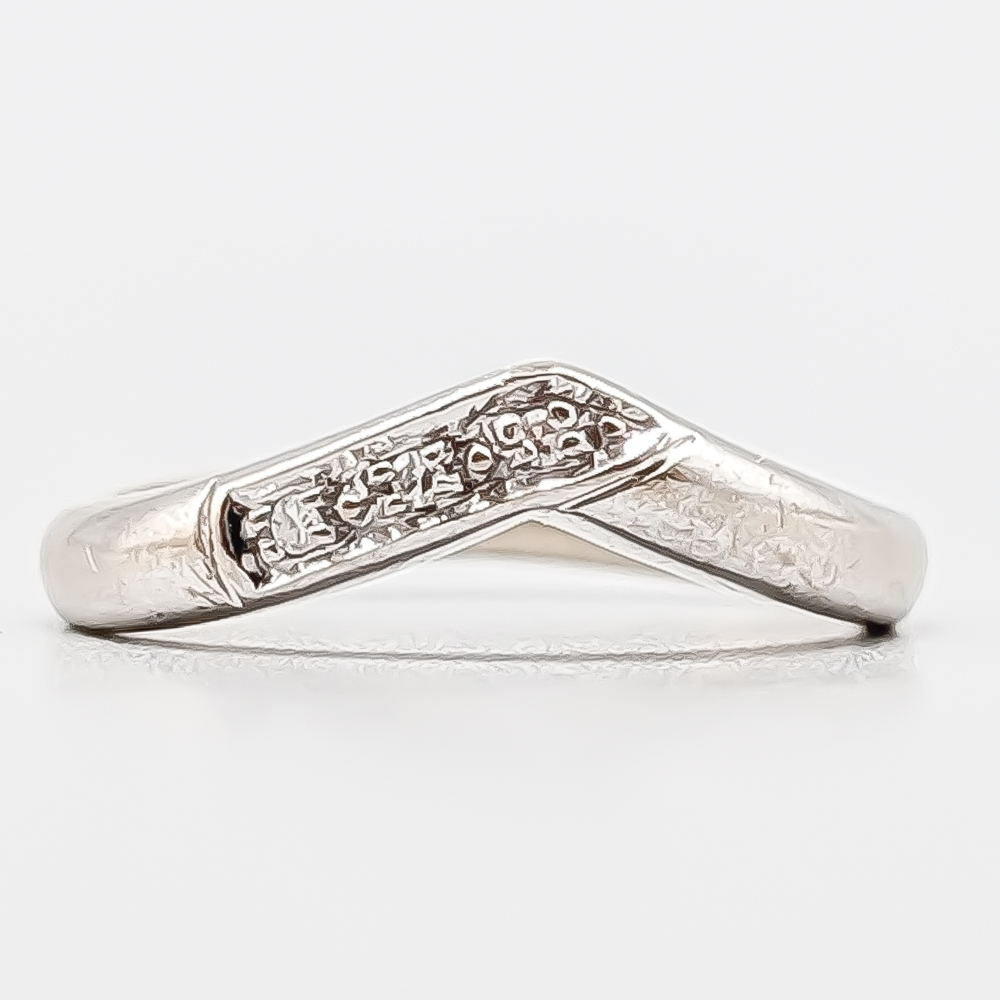 Diamantring i Vitguld-0