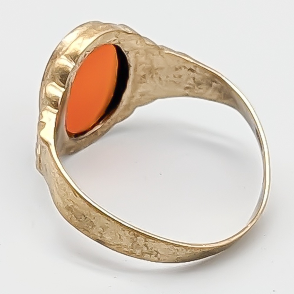 Klackring i Guld med Sten 8K 1.85g 18.75mm - Bild 2