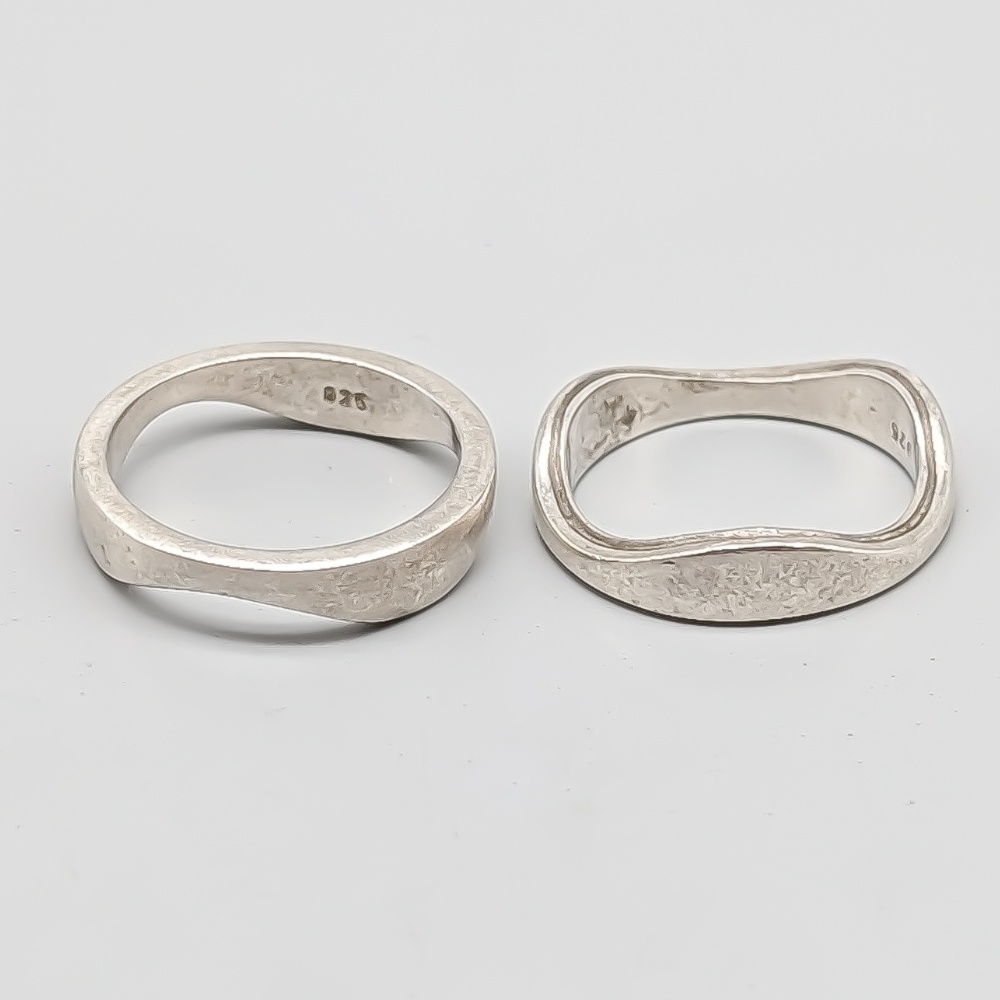 2 st Ringar i Silver S925 9.86g 19mm - Bild 2