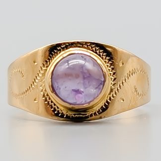 Ring i Guld med Ametist-2