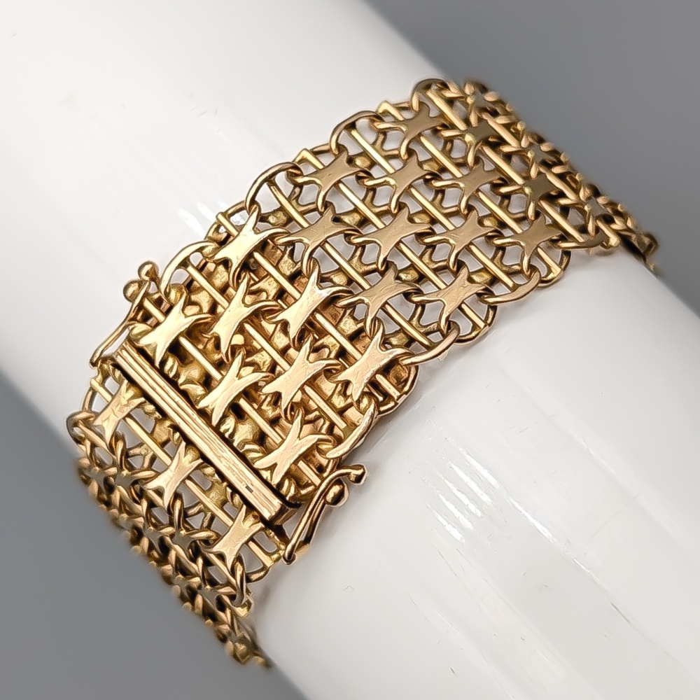 19.5cm X-Länk med Stav i Guld 18K 26.83g - Bild 2