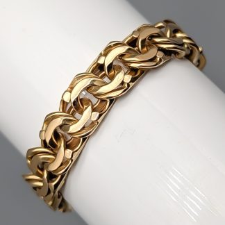 19.5cm Bismarcklänk i Guld 18K 39.65g