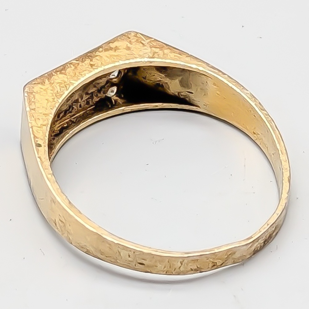 Ring i Förgyllt Silver med Vita Stenar S830 3.27g 19.75mm - Bild 2